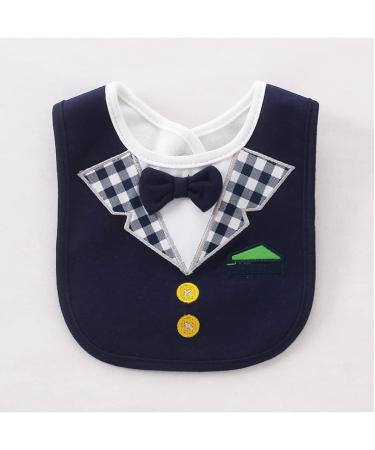FEIFEI'S BOW 2PCS Baby Kids Bibs - Gentleman Bow Feeding Bandana Apron Set - Buy Online on GoSupps.com