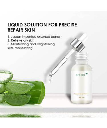 Hyaluronic Acid Serum - Organic Hydrating & Moisturizing Solution for Tighter Smoother Skin - All Skin Types - Intense Non-Greasy Hydration - Buy Online on GoSupps.com