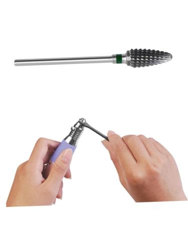 FRCOLOR Manicure Tools Nail Grinding Head Nail Art Tools Nail Art Supplies Nail Art Accessories Nail File Drill Bit Tools Tungsten Steel