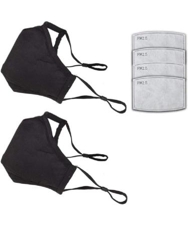 Facial Protection Filtration Face Masks  Anti-Fog mask  Dust-Proof with Activated Carbon Filter Adjustable Headgear Nose Wire Full Face Protection Masks(2 Pcs with 8Pcs Activated Carbon Filter) - Buy Online on GoSupps.com