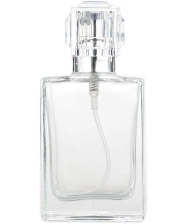 Enslz Square Flint Perfume Atomizer - Refillable 30ml Clear Glass Spray Bottle for Travel | International Shipping - Buy Online on GoSupps.com