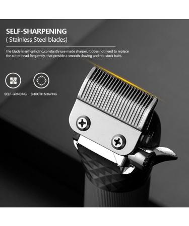 Professional Hair Clippers - Cordless Titanium Ceramic Blade Trimmer | Silver Barber Grooming Kit for Home & Salon - Buy Online on GoSupps.com