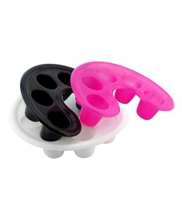 Rolabling Pink/White/Black Manicure Bowl Nail Polish Remove Soaker Bowl Acrylic Nail Treatment Remover Finger Bowl (set-1)