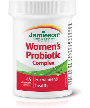 Jamieson Women's Probiotic Complex 7 Billion 45 Veg caps & Cranberry Complex 250 mg - Vegetarian Gluten-Free 100 Count (Pack of 1) Probiotic Complex + Cranberry Complex 100 - Buy Online on GoSupps.com