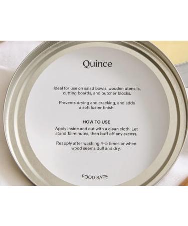 Quince Bee's Oil Wood Conditioner - 100% Natural Beeswax & Mineral Oil for Cutting Boards & Bowls - Made in USA 8oz - Buy Online on GoSupps.com