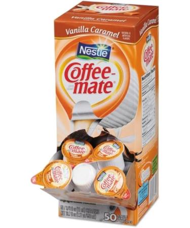 Coffee Mate Vanilla Caramel Liquid Coffee Creamer Singles Lactose-Free Creamer 50 count | Non-dairy Liquid Creamer in Convenient Single Servings | Pack of 2 - Buy Online on GoSupps.com