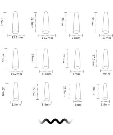 Long Fake Nail Full Cover with Glue Detachable Summer Rainbow Press on Nails 24 Pieces Finger Nail Art Tips for Nail Salons and Women DIY Nail Art - Buy Online on GoSupps.com