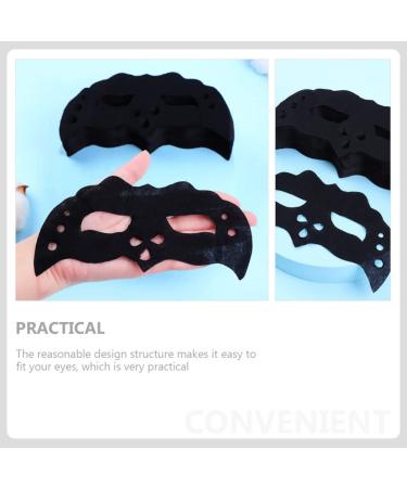 100 Sheets Bamboo Charcoal Black Eye Mask Paper - Moisturizing & Breathable Eye Care Masks for Women - DIY Dry Eye Treatment - Buy Online on GoSupps.com