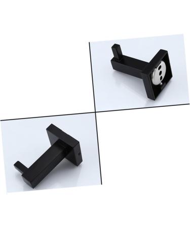 Alipis 2pcs Towel Hook Wall Mounted Towel Holder Coat Hook Towel Hanger Clothes Hook Accessories Matte mediumx2pcs Blackx2pcs - Buy Online on GoSupps.com