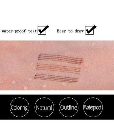 Anjoize Ziborn 4-Tip Waterproof Microblade Brow Pen in Brown - Buy Online on GoSupps.com