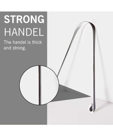 Navkar Stainless Steel Tongue Cleaner - High Quality Oral Hygiene Scraper - Buy Online on GoSupps.com