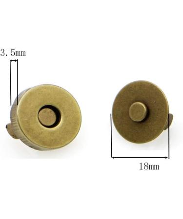 Magnetic Button Clasps 40 Sets (18mm, 4 Colors) for Sewing Craft Purses Bags Clothes Leather - Buy Online on GoSupps.com