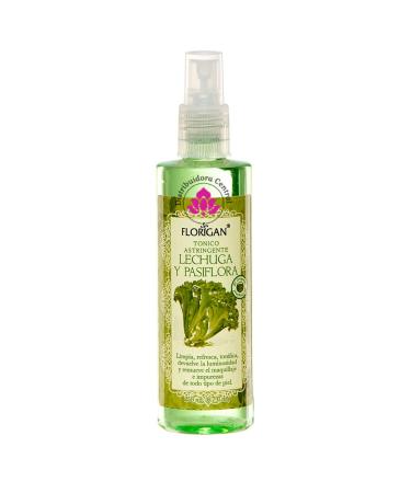 Astringent Face Tonic Make-Up Remover Lettuce & Passion Flower Extracts Lechuga y Pasiflora Florigan 250ml.