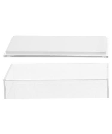 Toyvian tui Cils en Acrylique Transparent Blanc Bo te de Rangement pour Faux Cils Organisateur de Cosm tiques Compact Protection Anti-Poussi re Maquillage et Voyage