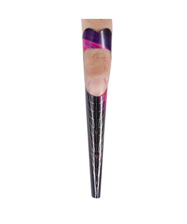 Nails Art Tips Extension 100PCs Oval Nail Shape Manicure Clebar Tool for Acryl-UV extension-nail gel tips Nails Extension Forms Guide (#6)