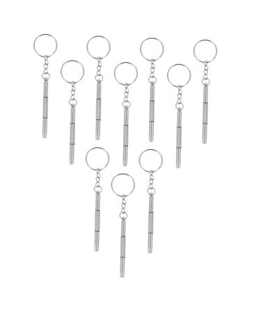 Housoutil 10-part set screwdriver glasses repair set Tools for repairing glasses glasses brewing kit glasses-nose pads glasses tiny screws tweezers metal glasses