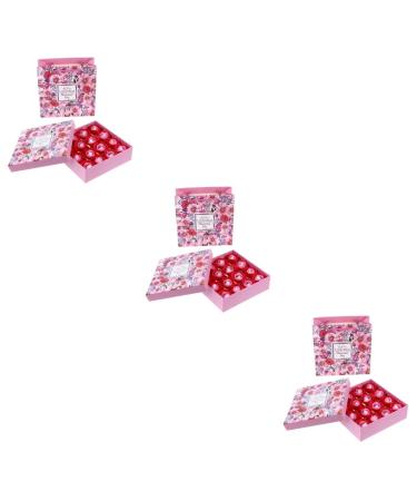 Beavorty 3 Boxes Rose Soap Wedding Petals Women Christmas Scented Soap Rose Petals Rose Petals Christmas Shower Soap Bath Plant Mother
