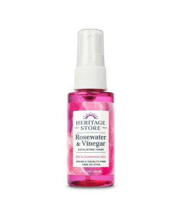 Heritage Store Rosewater Vinegar Rose Petals 2 fl oz (59 ml) - Buy Online on GoSupps.com