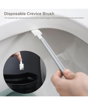2Pack Pumice Cleaning Stone with Handle Toilet Bowl Cleaner Brush with Disposable Crevice Brush And Replacement Heads for Kitchen/Bath/Pool/Household Cleaning Limescale Deposits Mildew & Grills(White) - Buy Online on GoSupps.com