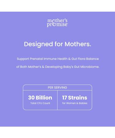 Prenatal Probiotics for Women | 30 Billion CFU 17 Strains + Organic Prebiotics | Supports Digestion Gut & Immune Health for Mom & Baby | Womens Probiotic for Pregnancy & Lactation | Vegan Capsules - Buy Online on GoSupps.com