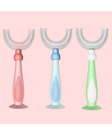 Buy Kids U-Shaped Toothbrush | Soft Silicone Manual Training Toothbrush for Toddlers & Children - Buy Online on GoSupps.com