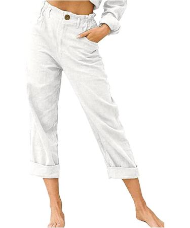Beshionljs Women's High Waist Casual Sweatpants White-13 XL - Buy Online on GoSupps.com