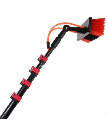 photovoltaic cleaner window cleaning pole 3.6-11m Window Cleaning Pole Water Fed Telescopic Brush Extendable Cleaner Conservatory Roof Photovoltaic Panel Cleaning Tool / 9m / 30ft