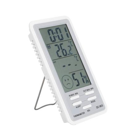 Thermometer Hygrometer  Temperature Measurement Tool High/Low Temperature Alarm High for Office for Workshop for Laboratory for Living Room