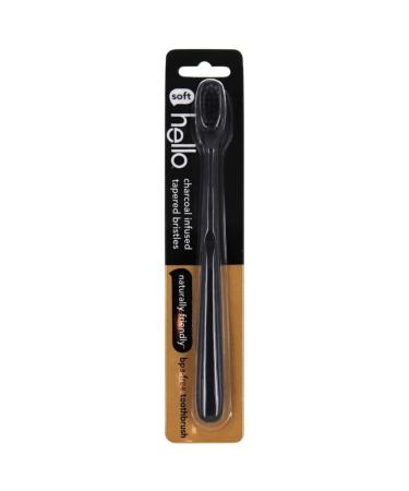 Hello BPA-Free Toothbrush with Charcoal Bristles 1 Toothbrush