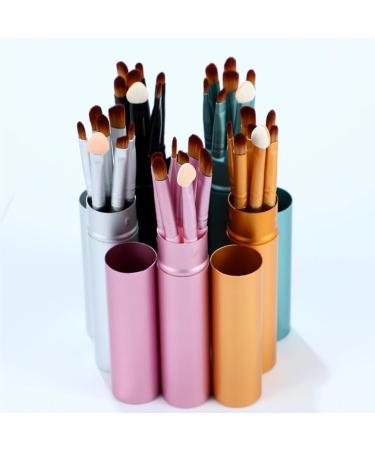 kawehiop 7 Pieces/Set Woman Girl Portable Makeup Brush Powder Make Up Cosmetic Brushes Eye Shadow Eyebrow Soft Tool for - Buy Online on GoSupps.com