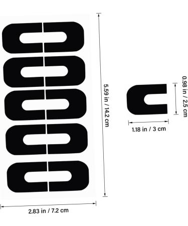 Beaupretty 100 Sheets tool protective oil Nail Protector Cover nail Nail Polish Guard nail polish tearable safety mask adhesive tape care Nail Guards For Painting Nails protector 3.00X2.50X0.10CM As Shown - Buy Online on GoSupps.com