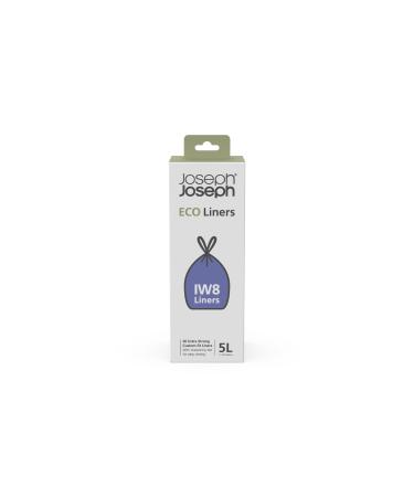 Joseph Joseph IW8 Eco garbage bags made of recycled plastic kitchen waste bag with a cord extra strong - pack with 20 pieces holds 5 liters of eco 5 LT