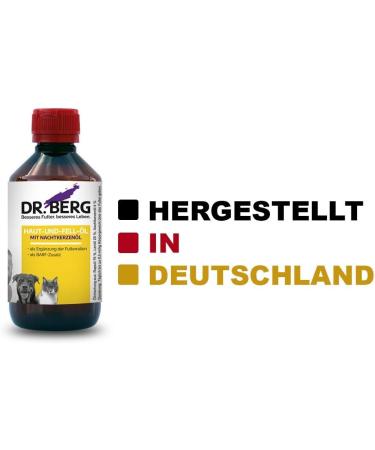 Dr. Mountain Skin & Fur Oil for Dogs & Cats | Evening Primrose Nutritional Supplement | Natural Ingredients for Healthy Skin & Fur | 250 ml - Buy Online on GoSupps.com