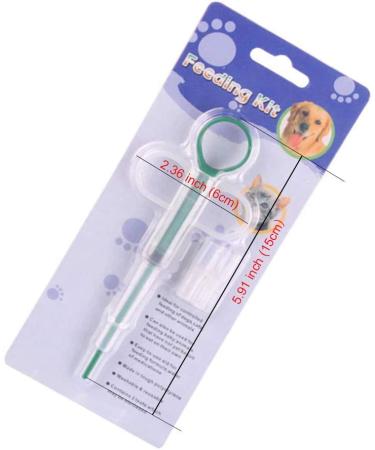 2 Pack Pet Medicine Feeding Syringe & Dropper for Dogs, Cats, Birds - Oral Pill Dispenser Tool - Buy Online on GoSupps.com