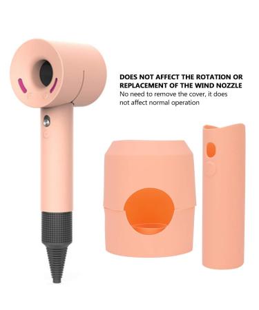Silicone Hair Dryer Protective Cover for Dyson | Anti-Scratch Shockproof Dustproof Case - Coral Orange - Buy Online on GoSupps.com