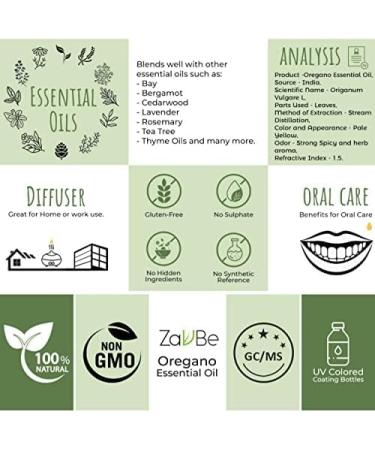 MABUA Oregano Essential Oil (Origanum Vulgare) 100% Pure Natural Premium Quality Therapeutic Grade 120 mL (4 fl oz) - Buy Online on GoSupps.com