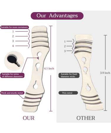 20pcs Stainless Steel Candle Wick Holders - Metal Centering Devices for DIY Candle Making - Buy Online on GoSupps.com