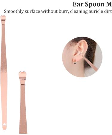 7pcs Stainless Steel Spiral Earwax Cleaner Set - Rose Gold | Portable Ear Pick Spoon & Removal Tool - Buy Online on GoSupps.com
