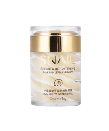 Snail Face Cr me anti-escargots - Extrait de s rum pour le visage - S rum - S cr tions naturelles - Extrait de mucus - Cr me hydratante l'escargot - R duit la perte de lifting et raffermit la peau