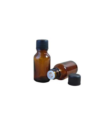 6Pcs essential oil glass inside Travel bottles with plug and black cap-emty glasses cosmetics makeupwater emulsion elite fluid storage can (20ml)