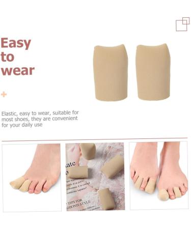 PLAFOPE 2pcs Toe Scuffs Silicone Toe Protectors Silicone Gel Elasto Gel Elastic Toe Sleeve Finger Tube Sleeves Toe Tubes Sleeves Silicone Toe Cap Toe Protective Sleeves Elastic Toe Covers As Shown 2.7x4cm - Buy Online on GoSupps.com