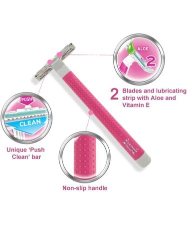 Wilkinson Sword Extra 2 Beauty Disposable Razors for Women - 10 Pack (5 pcs x 2) - Smooth Shaving Experience - Buy Online on GoSupps.com