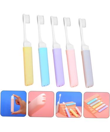 Mobestech Collapsible Travel Toothbrush - Portable Adult Toothbrush for Camping & Daily Use | Travel Accessories & Oral Care - Buy Online on GoSupps.com