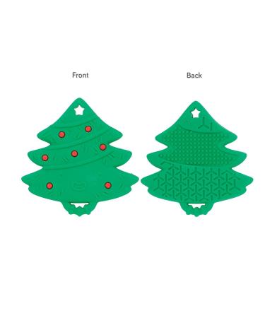 Nuby Silicone Holiday Tree & Gingerbread Man Teether 2 Pack for Babies 3+ Months - Buy Online on GoSupps.com