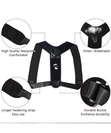 Posture Corrector for Men & Women | Adjustable Upper Back Brace | Breathable Support & Straightener for Neck Back Clavicle & Shoulders - Shop Now - Buy Online on GoSupps.com