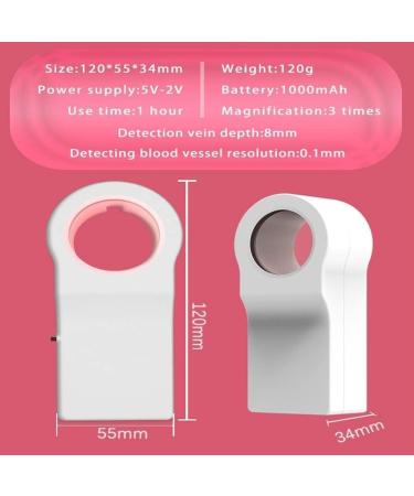 SSDDLZEQ Vein Finder Viewer Medical Vascular Vein Viewer with Vascular Enlargement Chargeable for Venipuncture On Various Skin for Hospitals Clinic - Buy Online on GoSupps.com