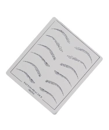 Ipetboom 6 Pcs Eye Brow Practice Skin Eyebrow Practice Skin Eyebrow Microblading Eyebrow Training Skin Set