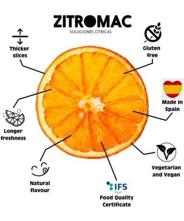 ZITROMAC Dried orange slices Dried fruits for cocktails Dried quality orange Dried fruit without sugar for decoration crystals drinks wreath making supplies Dried orange natural 100 Large jar Large jar - Buy Online on GoSupps.com