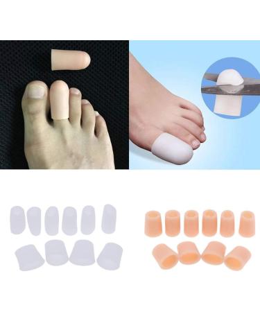 10 Pieces Toe Caps for Blister Protection Perfect for Big & Little Toes | Five Pairs White | International Shipping - Buy Online on GoSupps.com