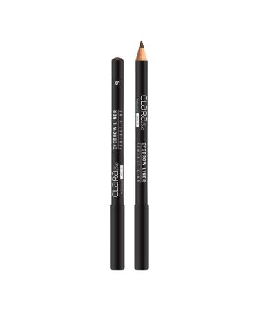 Claraline Eyebrow Pencil |Paraben-Free | Cruelty Free | Long Lasting | Easy Application | Ultra Fine & Slim | Enchancing | Natural | Highly Pigmented | Define Fills Brows | Ebony Brown 01 Ebony Brown